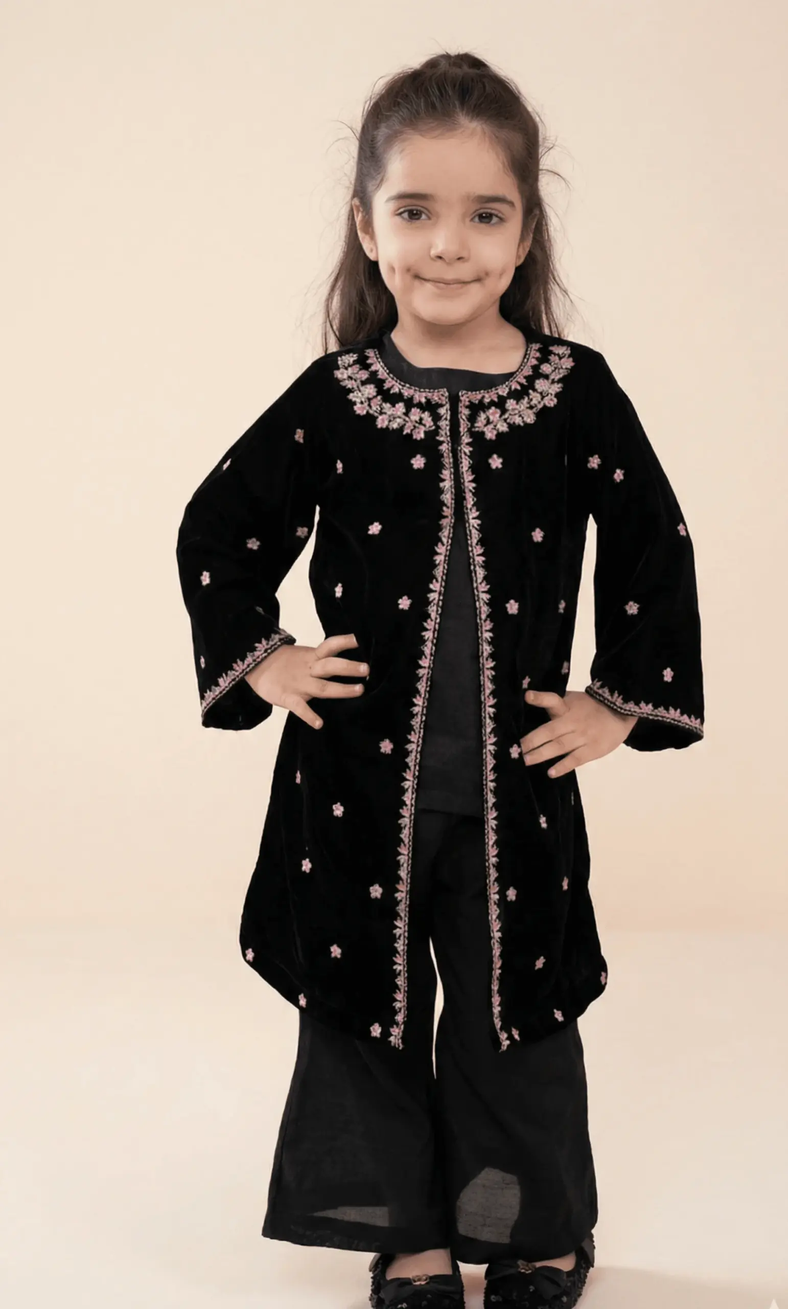 Girls Black Kameez Shalwar
